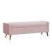 Recamier Bau Paris 1,60m Suede Rosa Bebe - Inova Decor