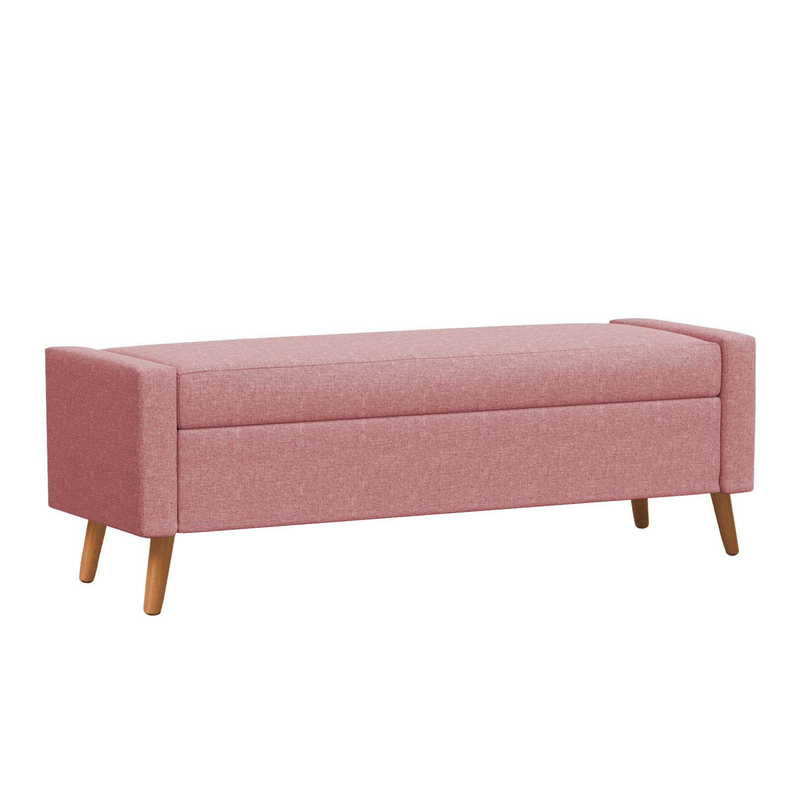 Recamier Bau Paris 1,60m Suede Rose - Inova Decor