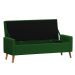 Recamier Bau Paris 1,60m Suede Verde - Inova Decor
