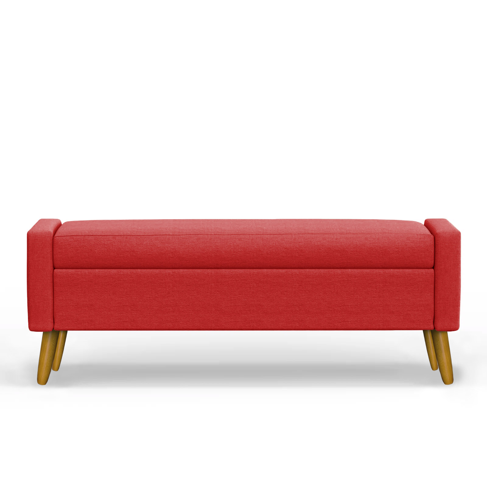 Recamier Bau Paris 1,60m Suede Vermelho - Inova Decor