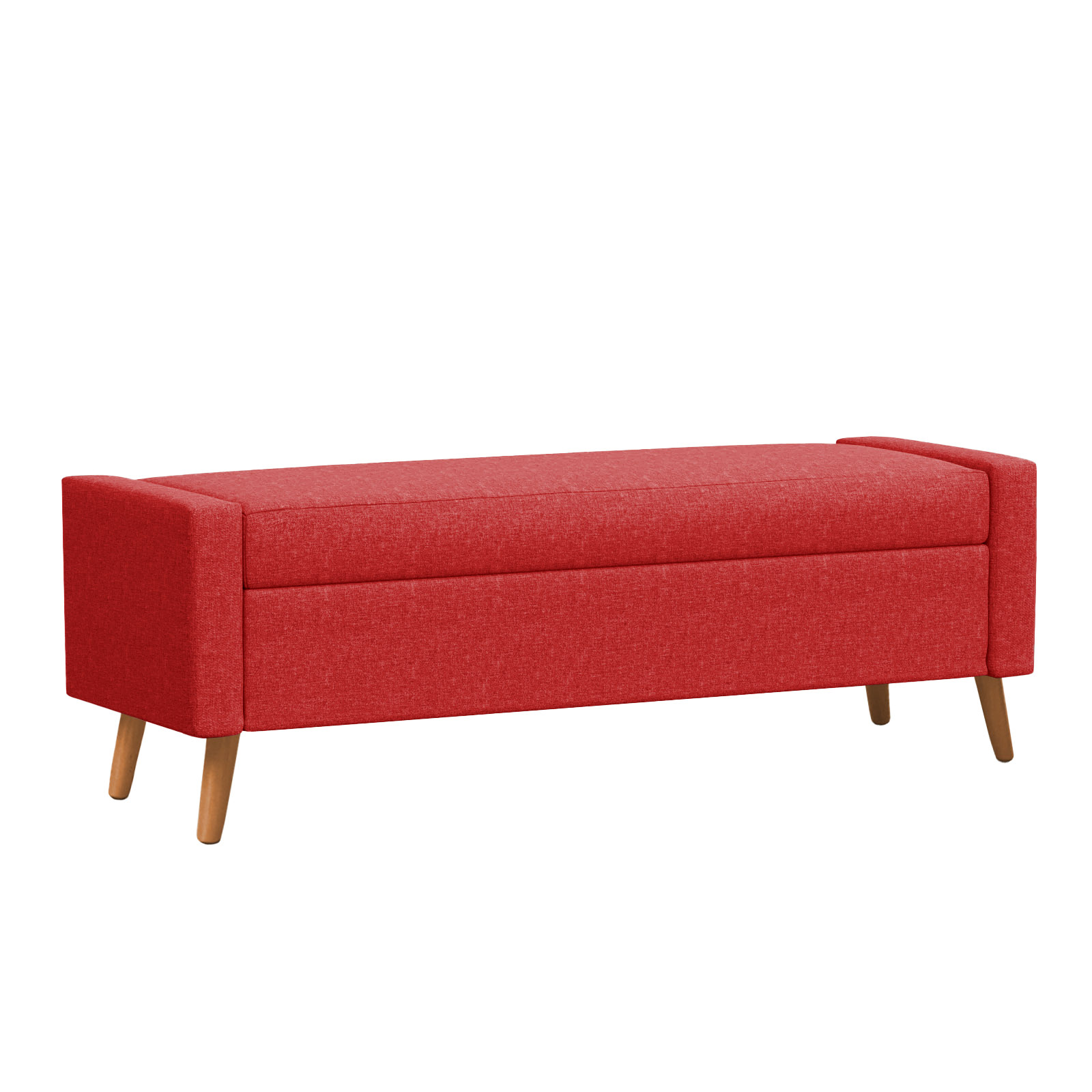Recamier Bau Paris 1,60m Suede Vermelho - Inova Decor