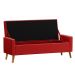 Recamier Bau Paris 1,60m Suede Vermelho - Inova Decor