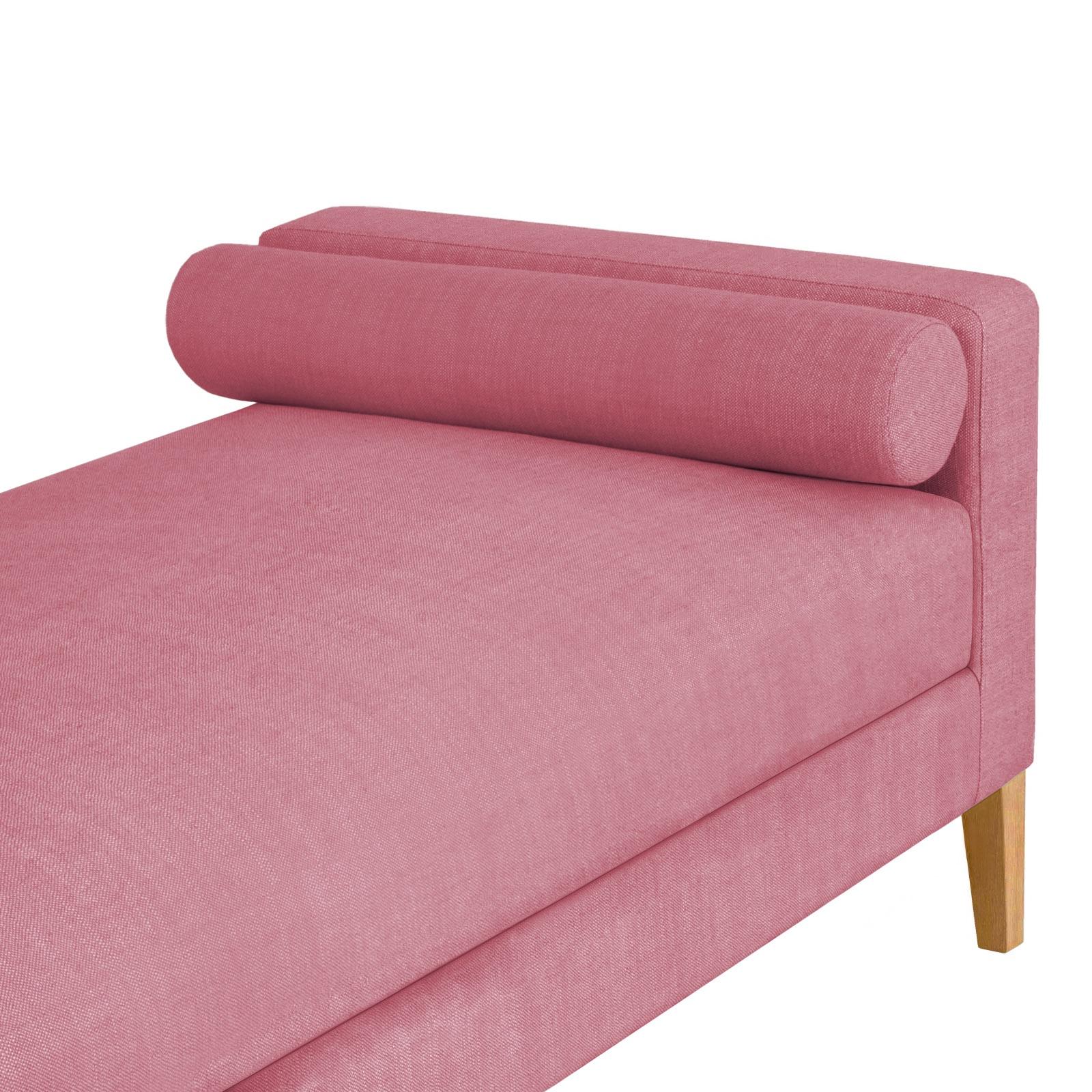 Recamier Berlim 1,20m Suede Pink - Inova Decorações
