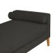 Recamier Berlim 1,20m Suede Preto - Inova Decorações