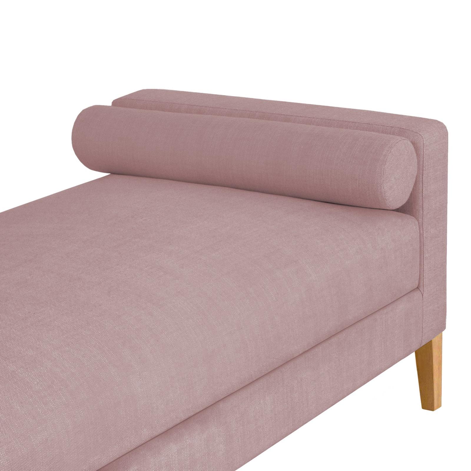 Recamier Berlim 1,20m Suede Rose - Inova Decorações