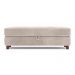 Recamier Calçadeira Bali 120cm Suede Bege- Inova Decorações