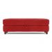 Recamier Calçadeira Bali 1,40m Suede Vermelho - Inova Decorações