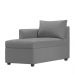 Recamier Divã Londres 140cm Linho Cinza - Inova Decor