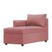 Recamier Divã Londres 140cm Suede Rose - Inova Decor