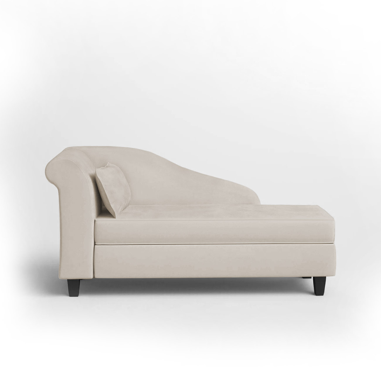 Recamier Diva França 1,40m Suede Bege - Inova Decor