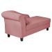 Recamier Diva França 1,40m Suede Rose - Inova Decor