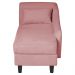 Recamier Diva França 1,40m Suede Rose - Inova Decor
