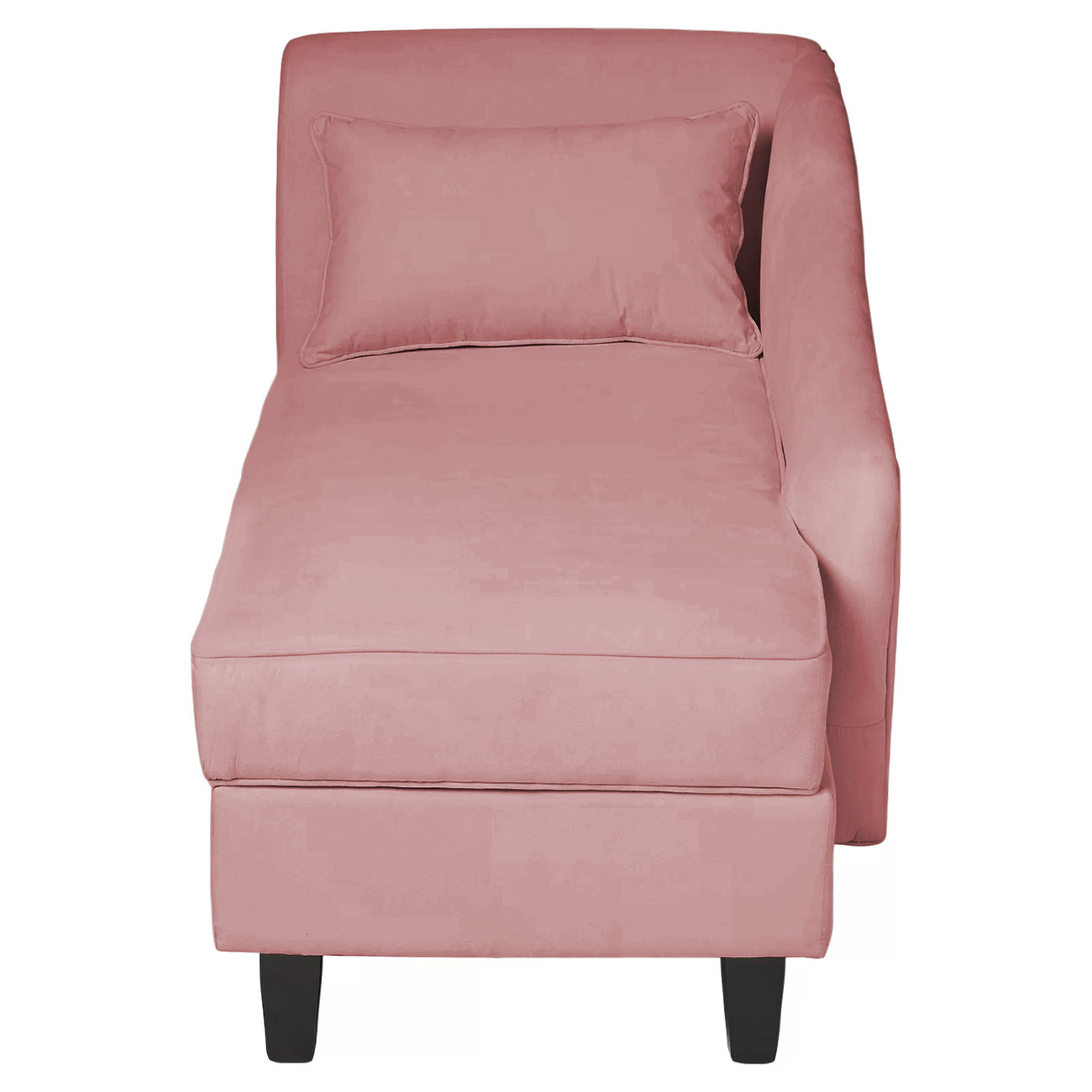 Recamier Diva França 1,40m Suede Rose - Inova Decor