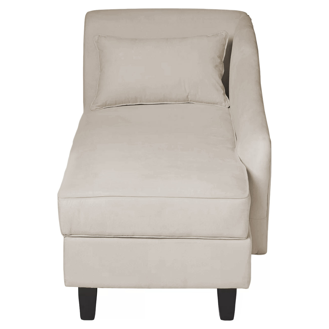 Recamier Diva França 1,60m Suede Bege - Inova Decor