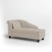 Recamier Diva França 1,60m Suede Bege - Inova Decor