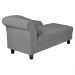 Recamier Diva França 1,60m Suede Cinza - Inova Decor