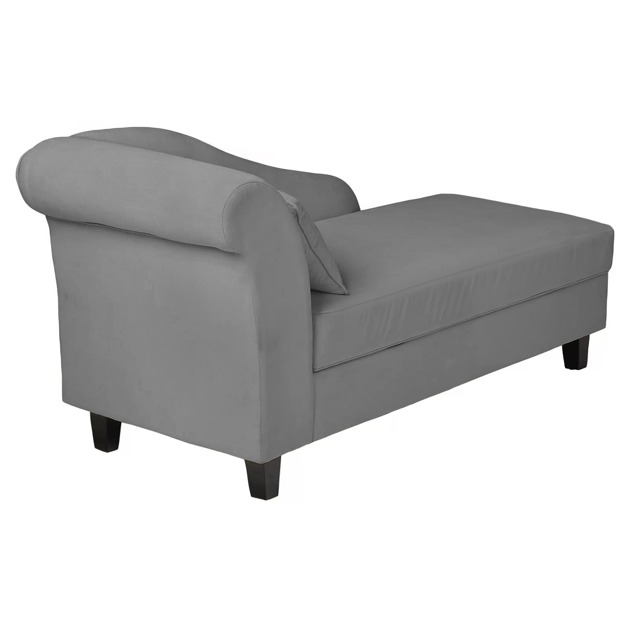 Recamier Diva França 1,60m Suede Cinza - Inova Decor