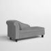 Recamier Diva França 1,60m Suede Cinza - Inova Decor