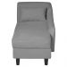 Recamier Diva França 1,60m Suede Cinza - Inova Decor