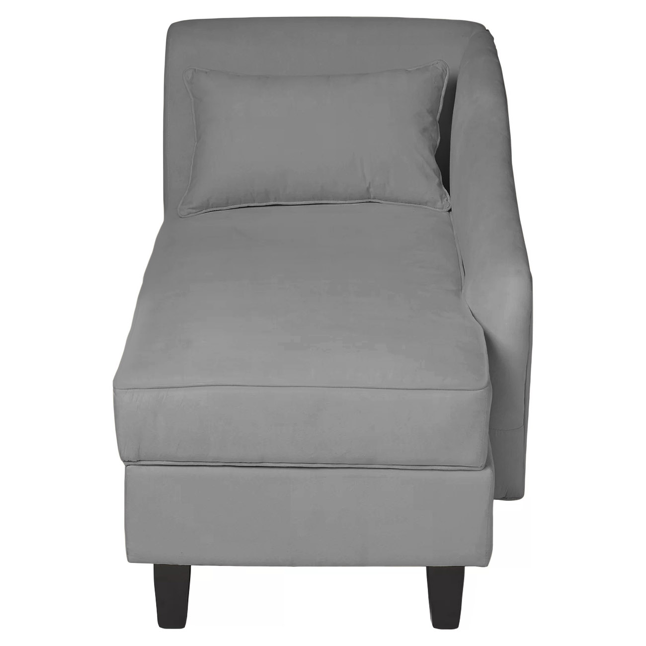 Recamier Diva França 1,60m Suede Cinza - Inova Decor