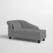 Recamier Diva França 1,60m Suede Cinza - Inova Decor