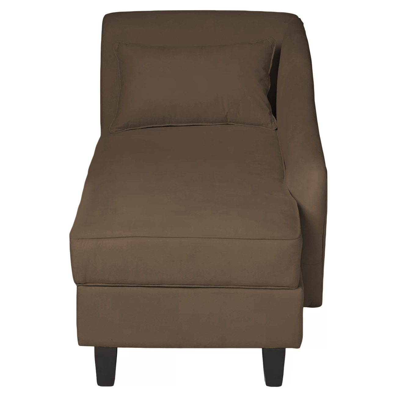 Recamier Diva França 1,60m Suede Marrom - Inova Decor