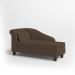 Recamier Diva França 1,60m Suede Marrom - Inova Decor