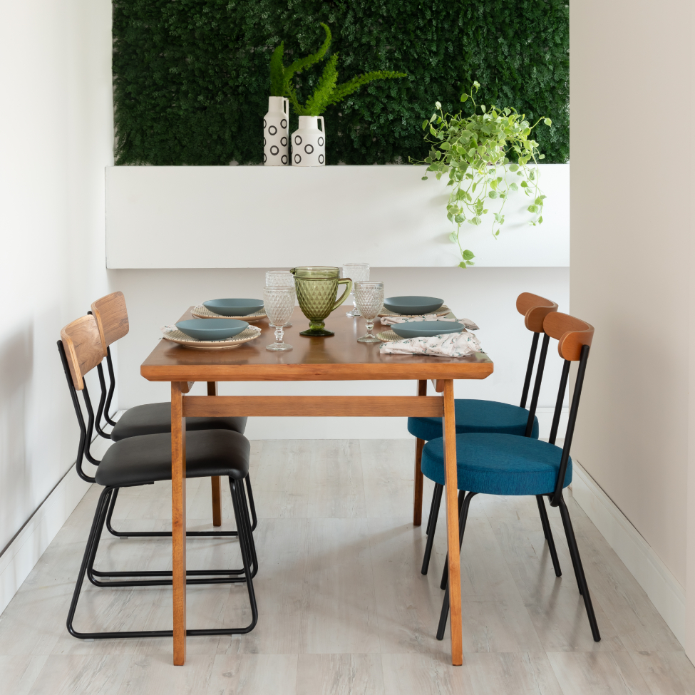 Mesa de Jantar Retangular Esparta Mel 120 cm