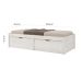 Cama Solteiro Beauty Branca