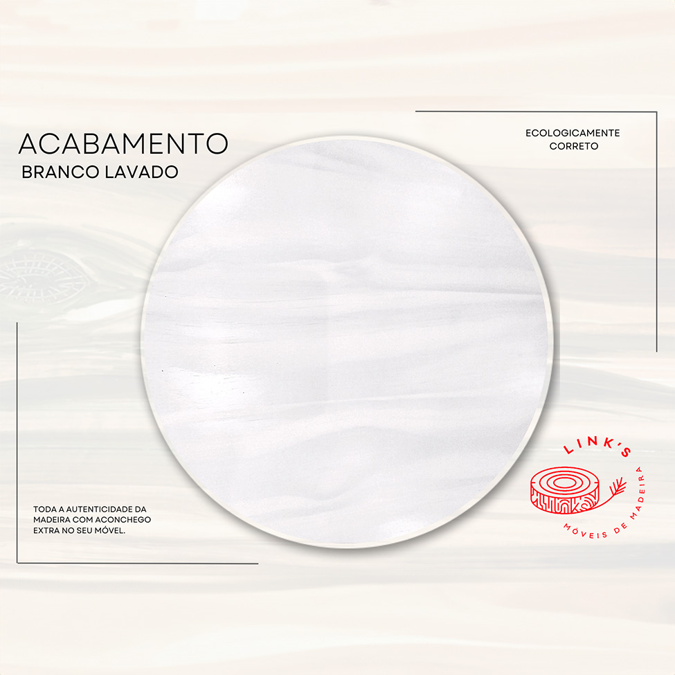 Cama Solteiro com Mesa de Apoio Floro Madeira Maciça Branca