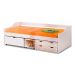 Cama Solteiro com Mesa de Apoio Floro Madeira Maciça Branca