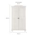 Guarda-Roupa Solteiro Bastian Madeira Maciça 2 Portas Branco