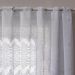 Cortina Cascata Clássica Arabescos 3x1m Bandô para Janela de Cozinha Branco Interlar