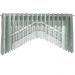 Cortina Cascata de Renda para Cozinha Pistache Color Interlar 3x1m