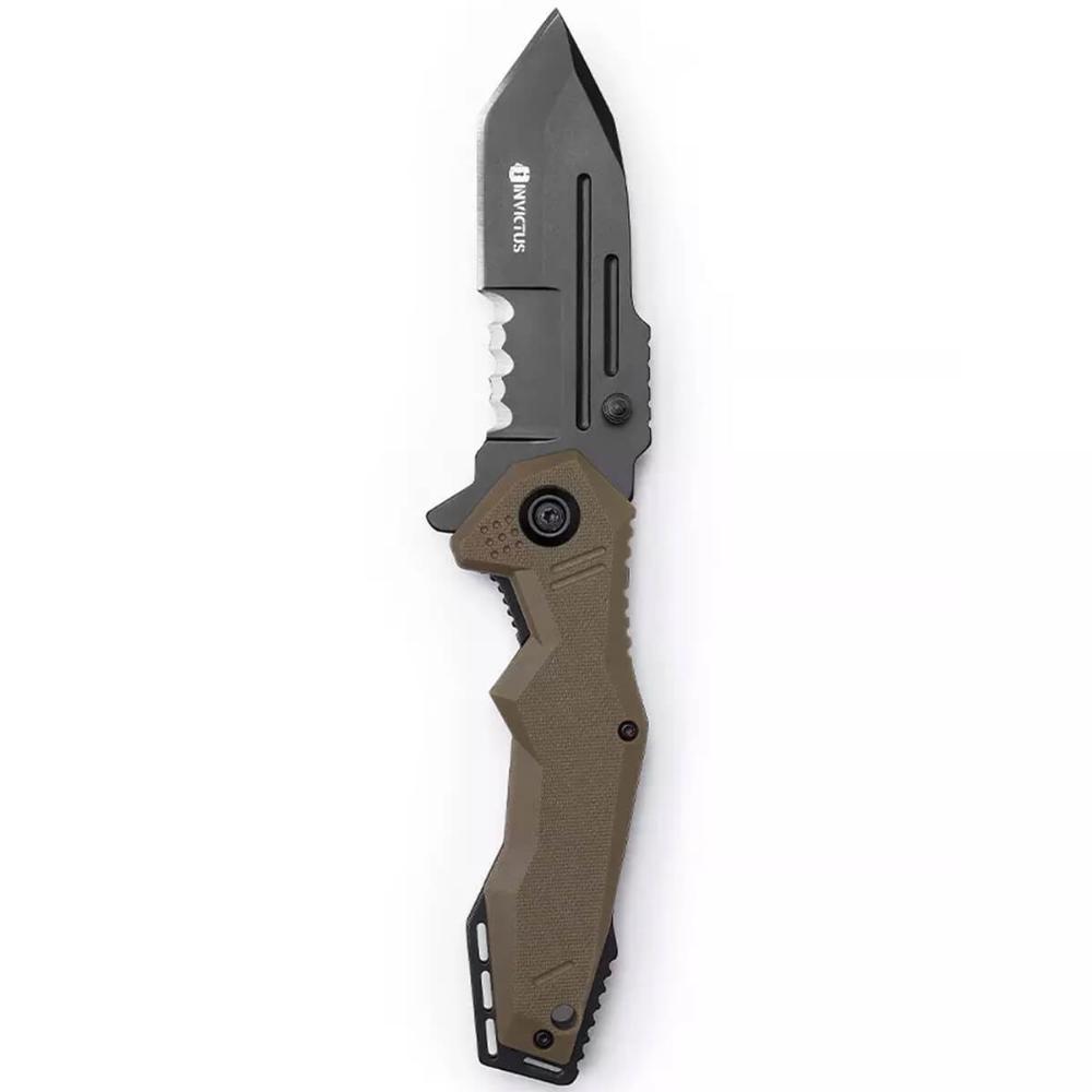 Canivete Tático Militar de Bolso Dobrável Multiuso Inox 3CR