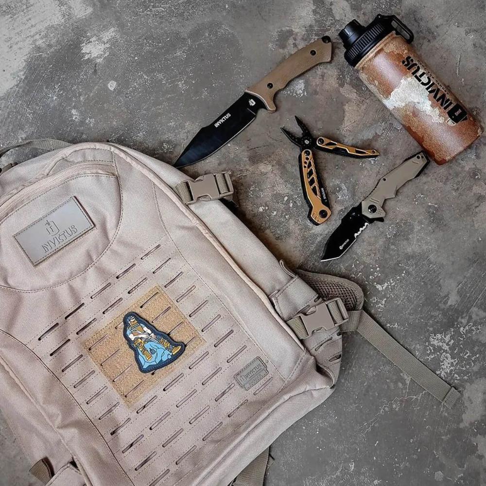 Canivete Tático Militar de Bolso Dobrável Multiuso Inox 3CR