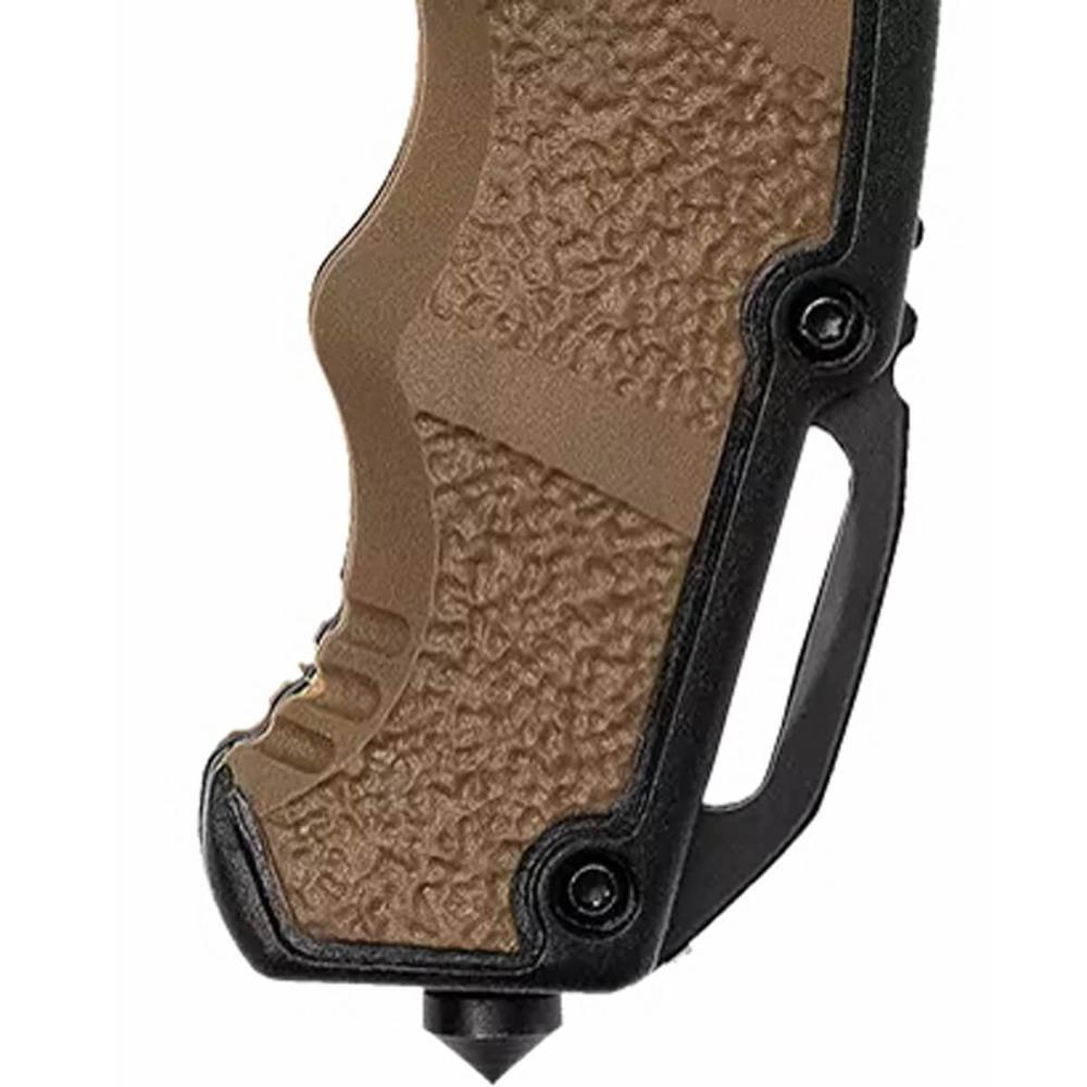 Canivete Tático Militar de Bolso Dobrável Multiuso Inox 3CR com Clip Tático Asgard Invictus Deserto