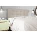 Cabeceira  Estofada para Cama Box Casal 140 cm Suede Bege Helena Isis Estofados