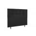 Cabeceira  Estofada para Cama Box Casal 140 cm Suede Preto Helena  Isis Estofados