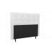 Cabeceira  Estofada para Cama Box Casal 140 cm Tecido Sintético Branco Helena Isis Estofados