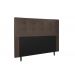 Cabeceira  Estofada para Cama Box Casal Queen 160 cm Suede Marrom Helena Isis Estofados