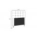 Cabeceira  Estofada para Cama Box Casal Queen 160 cm Tecido Sintético Branco Helena Isis Estofados