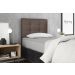 Cabeceira  Estofada para Cama Box Solteiro 90 cm Suede Marrom Helena Isis Estofados