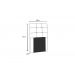 Cabeceira Estofada para Cama Box Solteiro 90 cm Tecido Sintético Branco Helena Isis Estofados