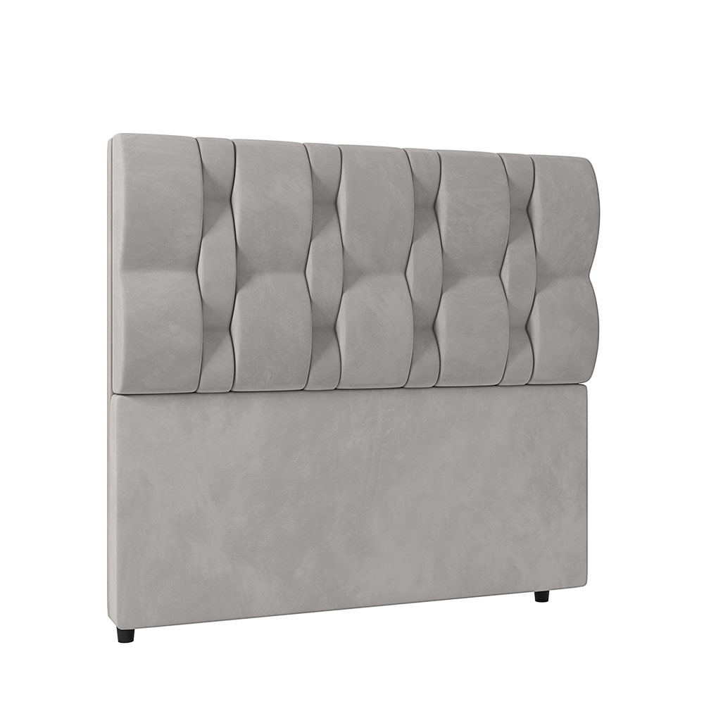 Cabeceira Spezia Luxo para Cama Box Solteiro 90cm Veludo - SSX Multicoisas