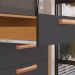Kit de Cozinha Nápoles com Vidro 8 Portas 2 Gavetas Cinamomo e Off White