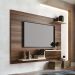 Painel Denver TV 42” J Carvalho - Nogueira/Off White