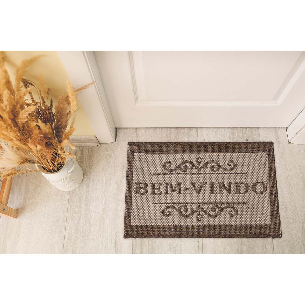 Capacho Eco Nature Bem Vindo-5 70 Marrom 0,40x0,60M