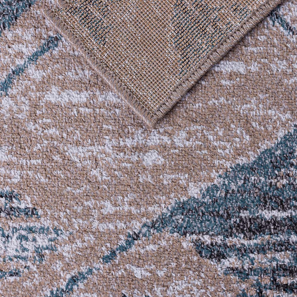 Passadeira Classic Fiji 9 Creme-Azul 0,66X1,20M - J Serrano