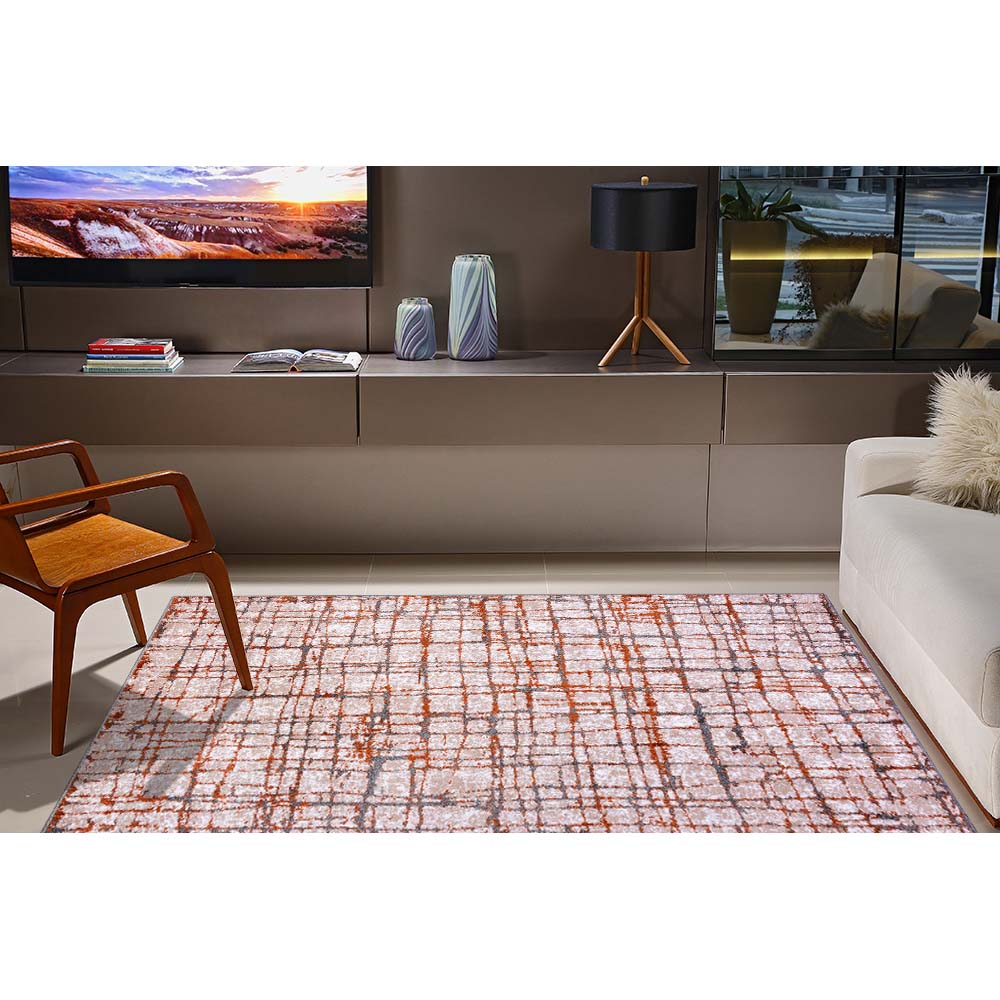 Passadeira Classic Maldivas 18 Chumbo-Laranja 0,66X1,20M
